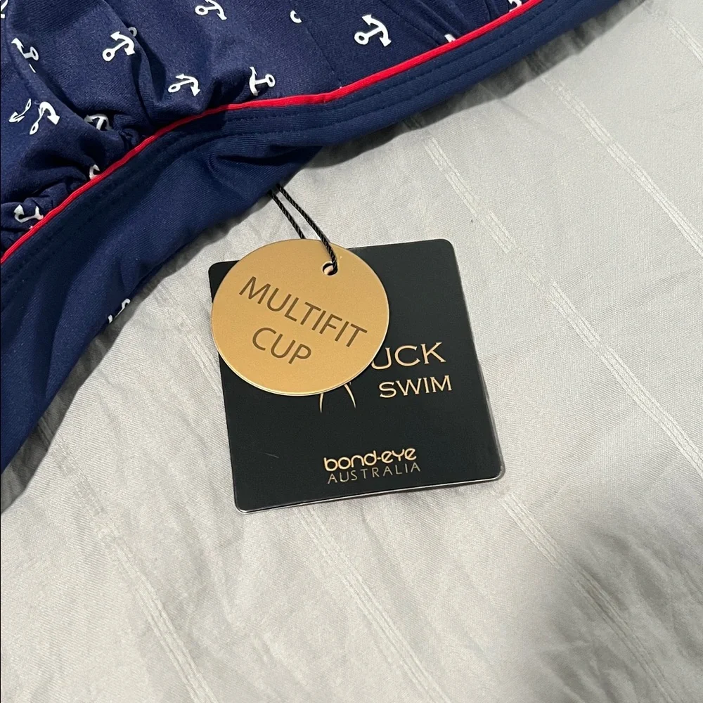 Women's Blue Anchor One Piece Swimsuit NWT - Picture 3 of 6
